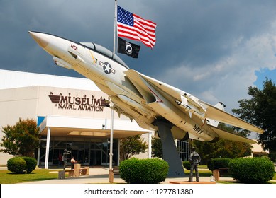 Pensacola, FL, USA September 15,  A Grumman F 14 Tomcat appears to be taking off outside Of the Museum of Naval Aviation in Pensacola, Florida