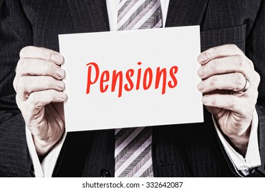 Pension, Induction Training Headlines Concept.