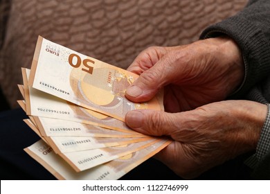 Pension / Money In The Hands Of An Old Man