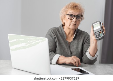 Pensioner read countless papers and is very focused - Shutterstock ID 2279937529