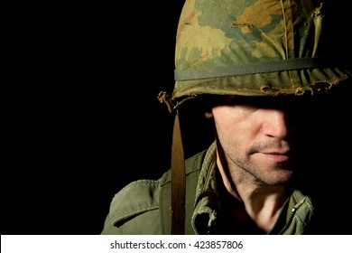 Pensive American Soldier - Vietnam War