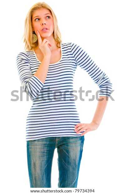 Pensive Beautiful Teen Girl Hand Near Stock Photo 79734394 | Shutterstock