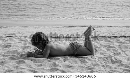 Similar – Image, Stock Photo le fin sable Colour photo