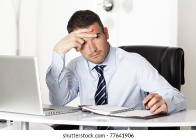 Emotional Office Worker Sitting Table Stock Photo 366388076 | Shutterstock