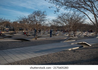 Pentagon Exterior, September Eleventh 11th, 9-11 Memorial, American Airlines Flight 77, April, 2, 2022, Arlington, VA, 