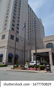 Pentagon, Washington DC, USA - June 24, 2015 : Entrance Of The Ritz Carlton Pentagon Building