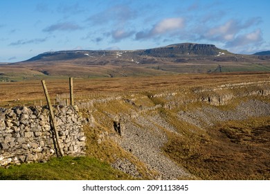 Pen-y-ghent from near to Sulber Gate above Austwick in the Yorkshire Dales