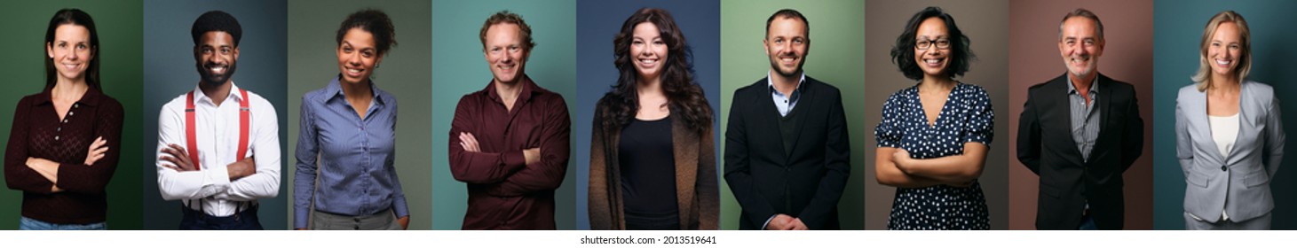 people from all over the world in front of a white background - Shutterstock ID 2013519641
