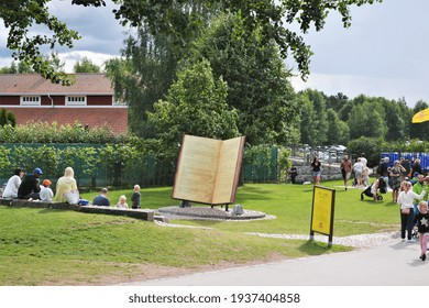 People At Astrid Lindgren's World Theme Park, Vimmerby, Sweden. 