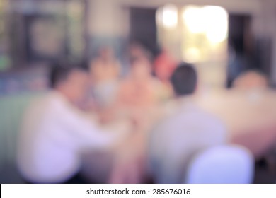 People Blur In Meeting Room