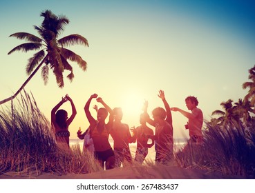 People Celebration Beach Party Summer Holiday Vacation Concept - Powered by Shutterstock