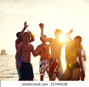 People Celebration Beach Party Summer Holiday Stock Photo 317459138 ...