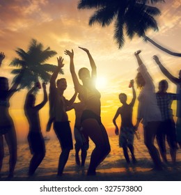 People Celebration Beach Party Summer Holiday Stock Photo (Edit Now ...