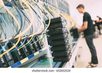 People Checking Refurbished Hardware