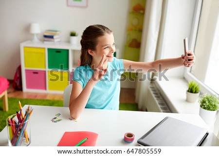 Similar – Image, Stock Photo Young Girl Taking Photos