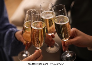 Champagne Toast With Friends Free Stock Photo Picjumbo