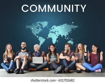 People Connected To Global Communication Online Community