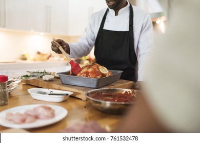 People Is Cooking In The Kitchen