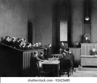 People In A Courtroom