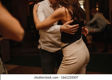 People Dance Kizomba At A Party