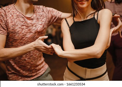 People Dance Kizomba At A Party