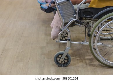 the People Disabled wheelchair leg amputated with hope to future - Powered by Shutterstock