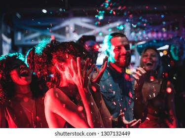 People enjoying a party