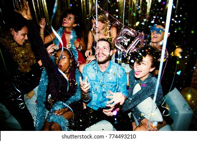 People enjoying a party