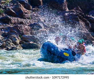 People Enjoying Rafting In Rishikesh 