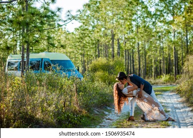 People Enjoying A Traveling Tiny Home, Van Life, Camper Van Travel