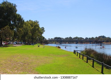 People Enjoying Weekend Canning River Perth Stock Photo 1308887167 ...