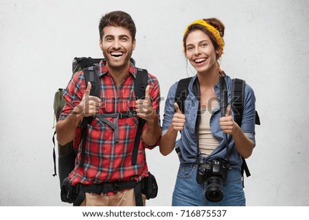 Similar – Image, Stock Photo TOURIST Human being