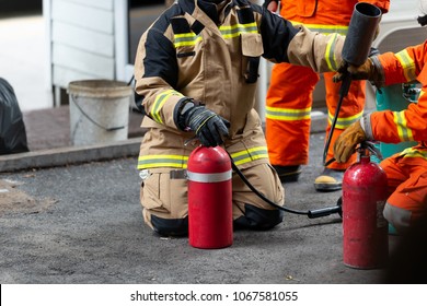 People Fire drills in industrial factories. - Powered by Shutterstock