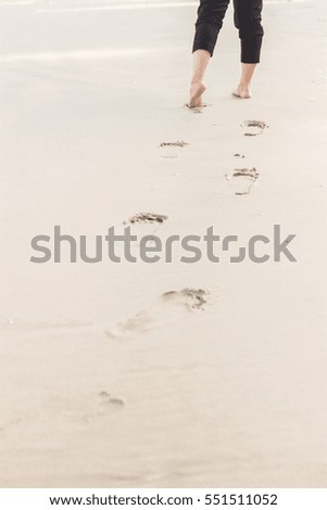 Similar – Image, Stock Photo Feet on the beach Beach