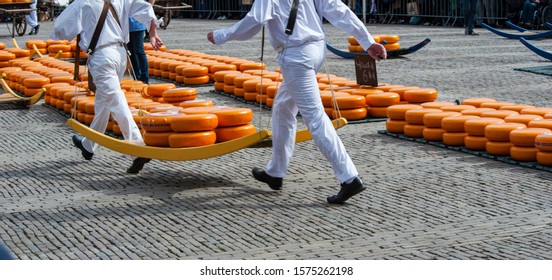 People At Gouda Cheese Market, Holland