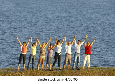 People groups chilling