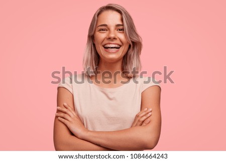 Similar – Image, Stock Photo Keep smiling!