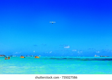 People Having Fun On The Ocean In Punta Cana, Dominican Republic, 05.08.17