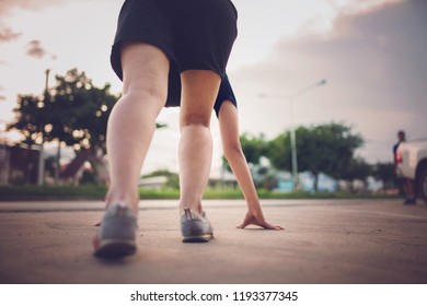 People are jogging. - Shutterstock ID 1193377345