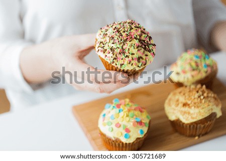 Similar – Image, Stock Photo cupcakes Food Dough