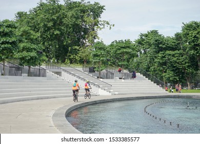 People In Landmark Of Lapangan Banteng, Jakarta