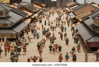 People Life Style Model. Simulated In Edo Period