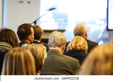 People Listening To A Panel Discussion At A Networking Event In Washington, D.C. 