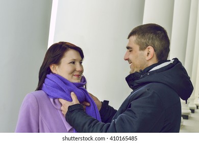 people in love couple on the street - Shutterstock ID 410165485