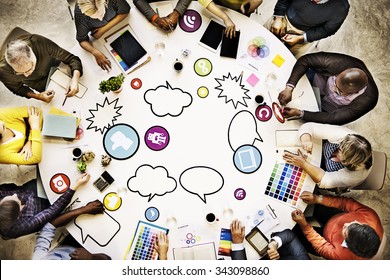 People Meeting Connection Social Networking Communication Concept - Powered by Shutterstock