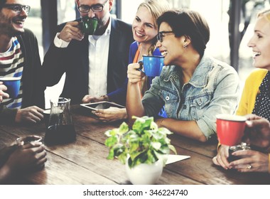 People Meeting Friendship Togetherness Coffee Shop Concept - Powered by Shutterstock