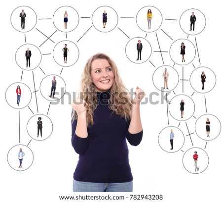 people in a network web