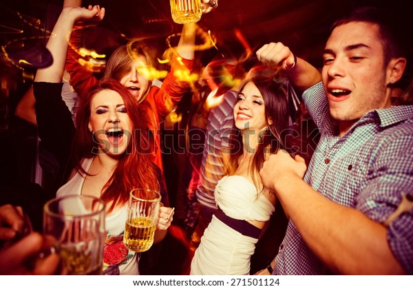 People Night Club Dancing Drinking Having Stock Photo 271501124 ...
