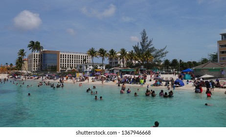 People On A Beach - Nassau Bahamas May 2017