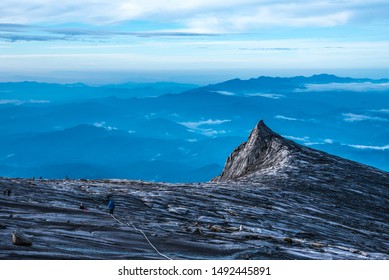 People On Kota Kinabalu Mountain, Located In Eastern Malaysia, Borneo. Aug 24 2019